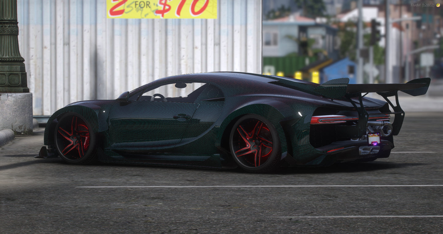 Bugatti Chiron Carbon Widebody Turbo Edition