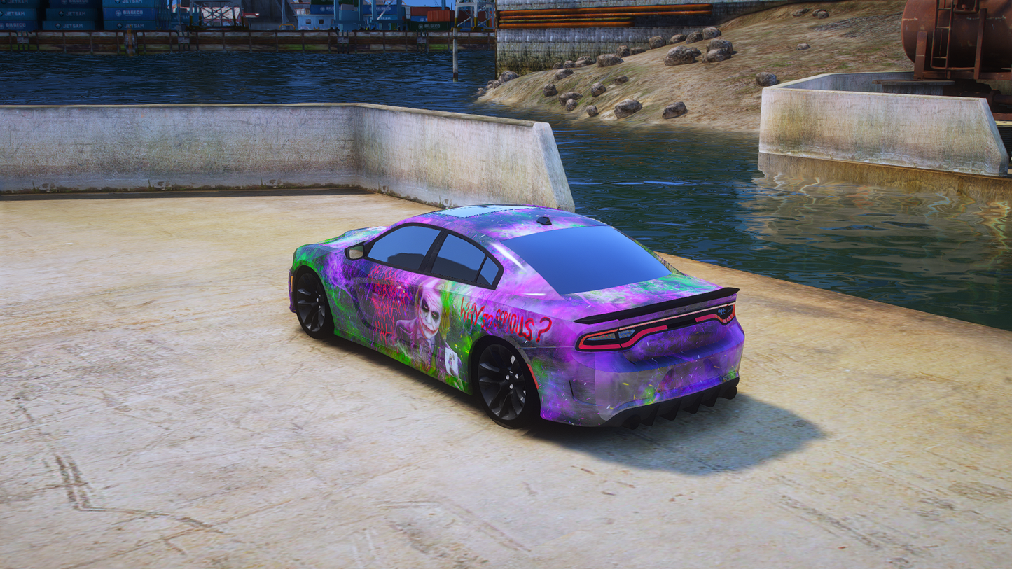 (Debadged) 2016 Dodge Charger Scatpack Joker Edition