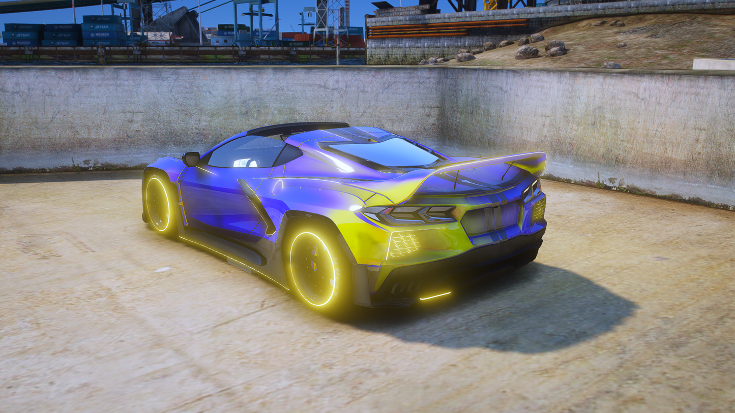 (Debadged) 2020 Chevrolet Corvette C8 Animated Light