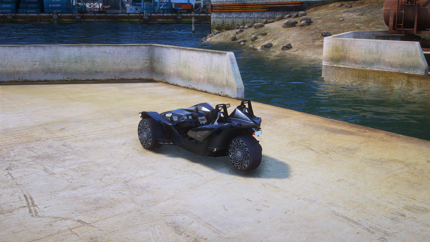 (Debadged) 2015 Polaris Slingshot on 24 Front 26 Rear Forgiatos