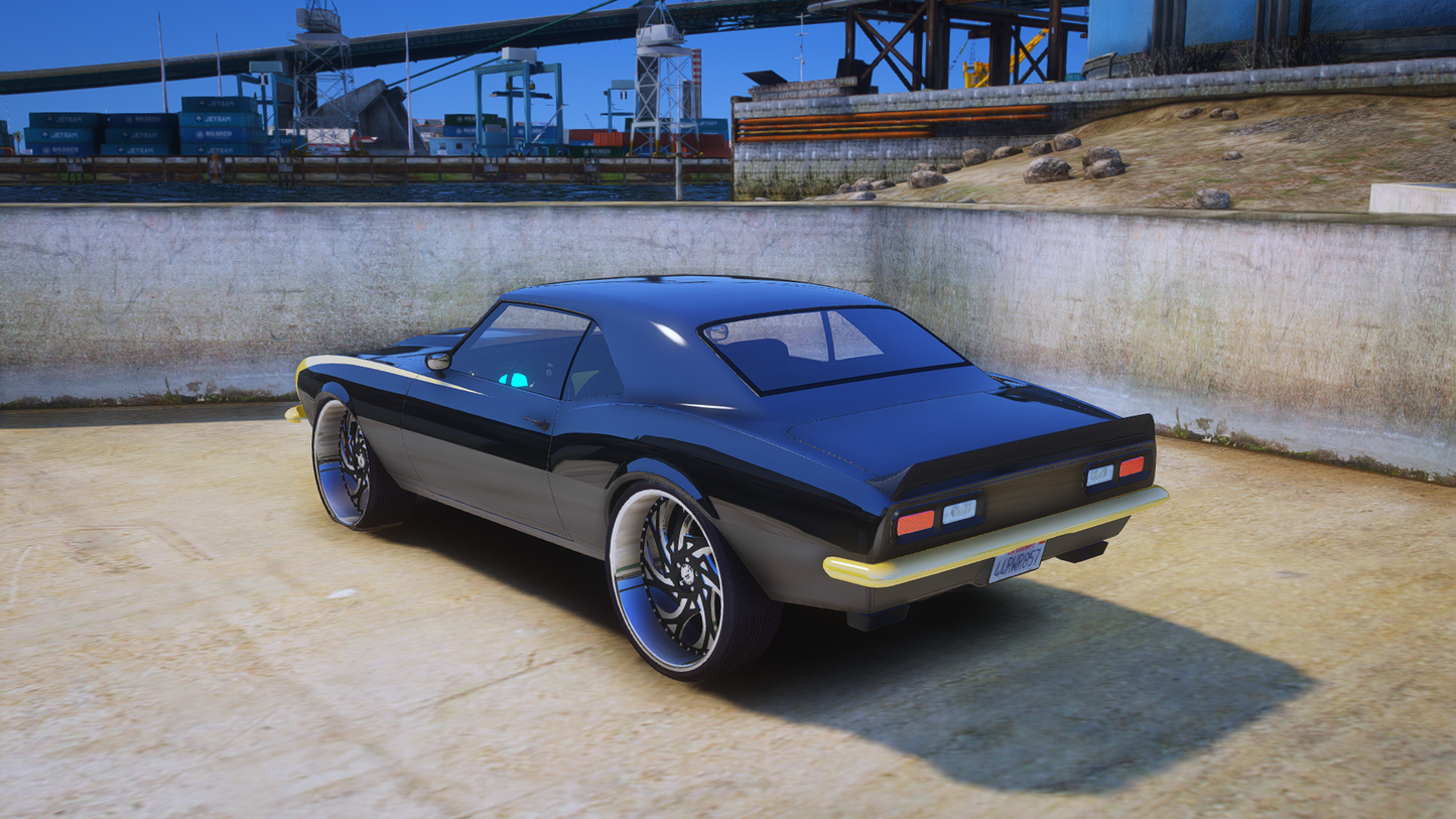 (Debadged) 1968 Camaro on Squat Yards