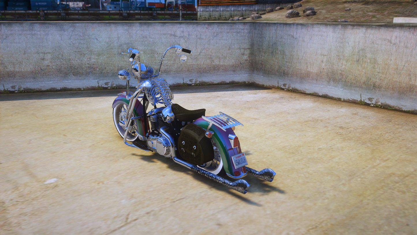 (Debadged) Sringer Softail Halloween Custom Espiritu