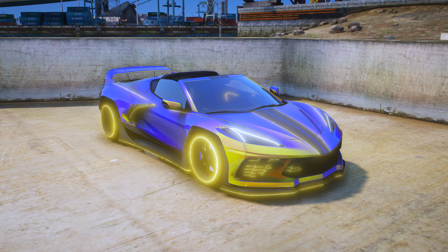 (Debadged) 2020 Chevrolet Corvette C8 Animated Light