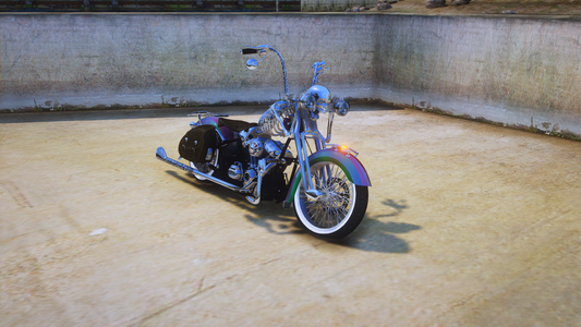 (Debadged) Sringer Softail Halloween Custom Espiritu