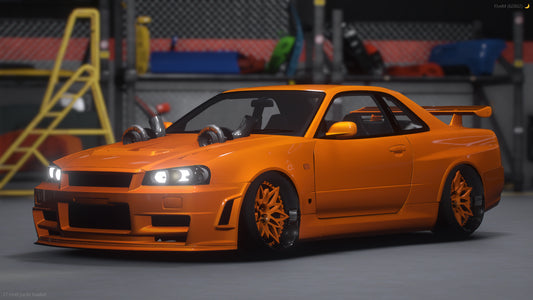 Nissan Skyline R34 Hood Twin Turbo Stanced Edition